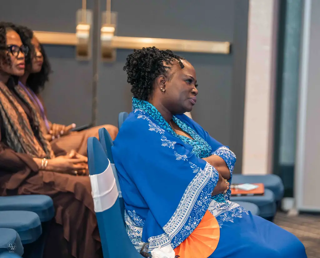 A woman listening during a session at the ministry’s 5th anniversary revival